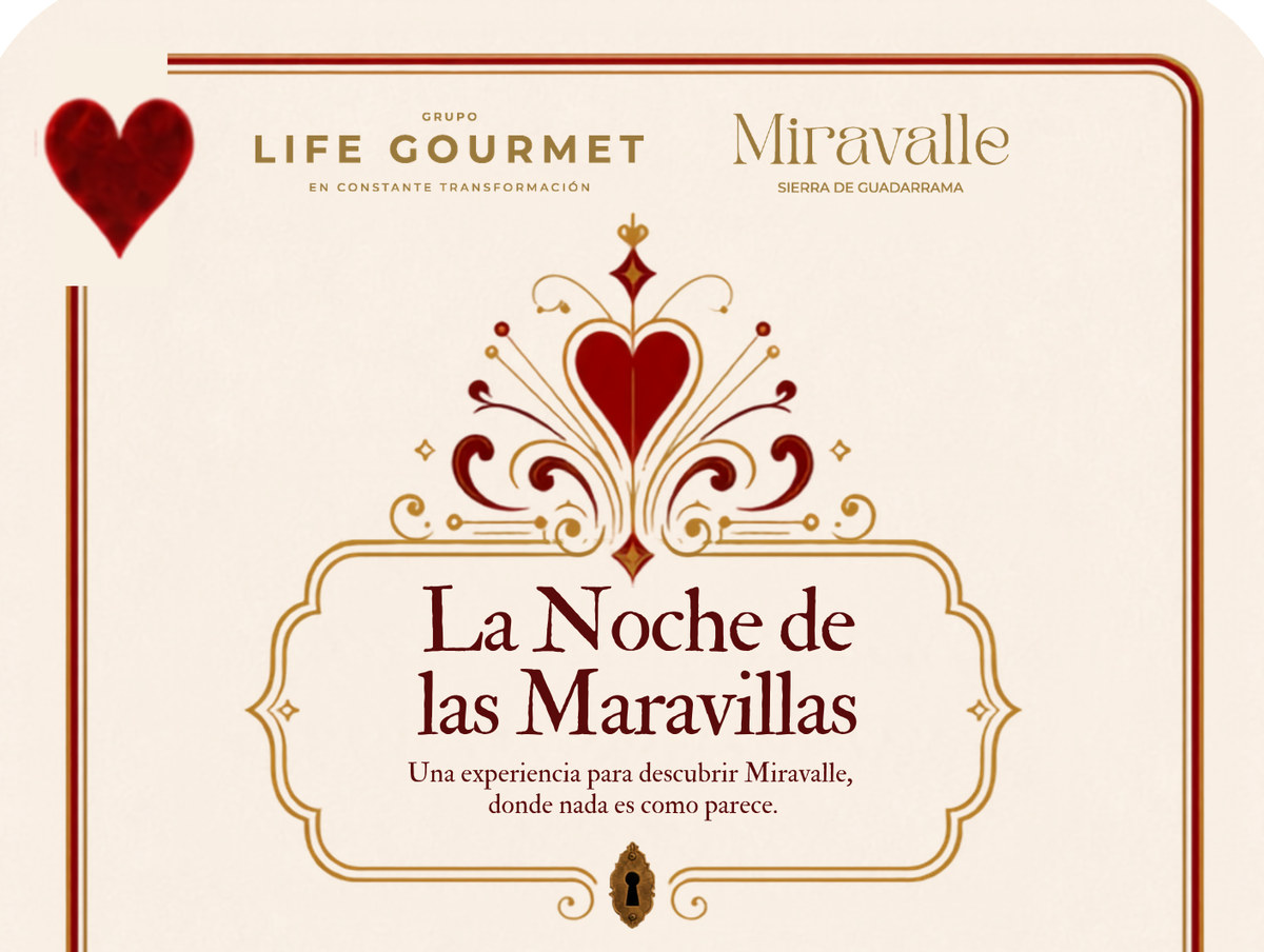 Grupo Life Gourmet · Miravalle Sierra de Guadarrama — La Noche de las Maravillas. Una experiencia para descubrir Miravalle, donde nada es como parece.